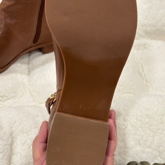 TALBOT BRAND Brazilian Leather Ankle Boots w/ Zippers & Bows NWOT SZ 9.5 - Picture 5 of 16